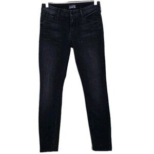 Mother The Looker Jeans Womens 27 Gray Low Rise Skinny Stretch Grunge 1001R-179